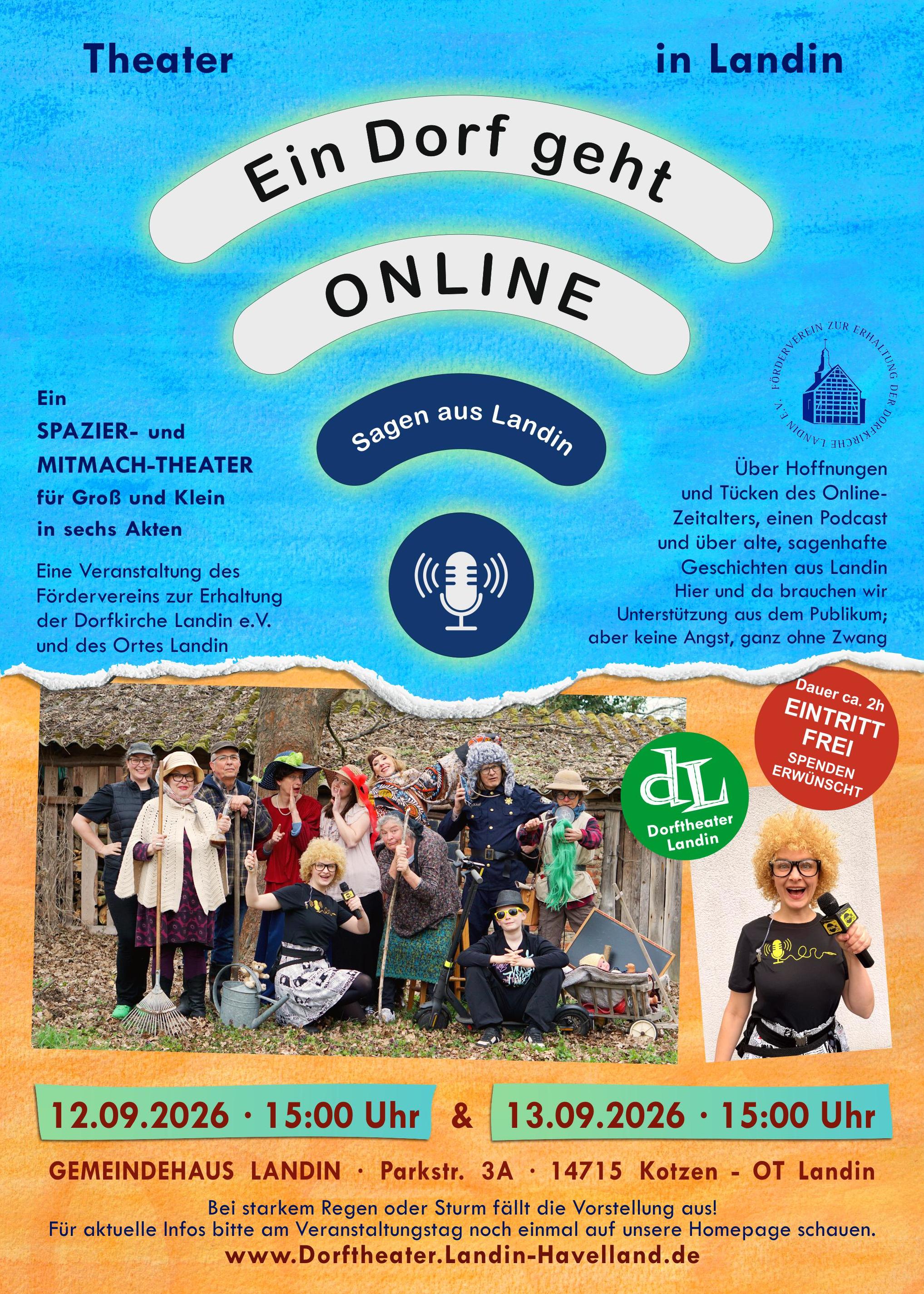Ein Dorf geht ONLINE - Sagen aus Landin
